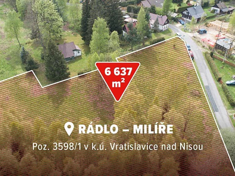 Prodej stavebního pozemku 6 637 m²