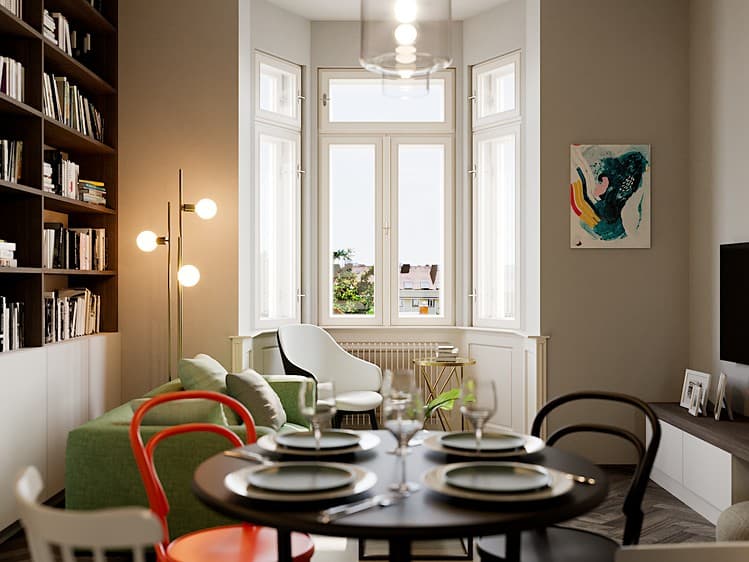 Pronájem bytu 2+kk 49 m² (Jednopodlažní)