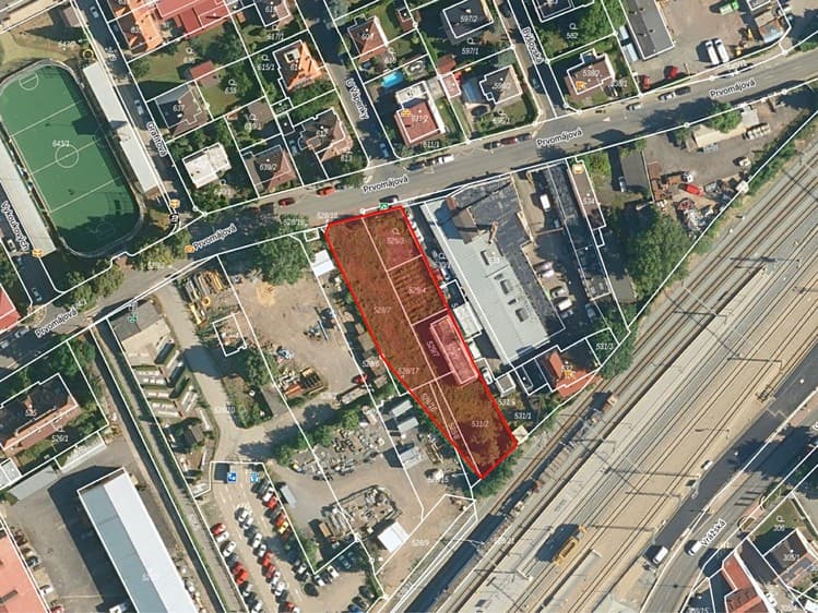 Pronájem komerčního pozemku 1 655 m²