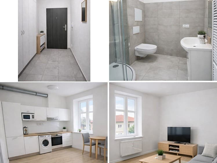 Pronájem bytu 1+kk 22 m² (Jednopodlažní)