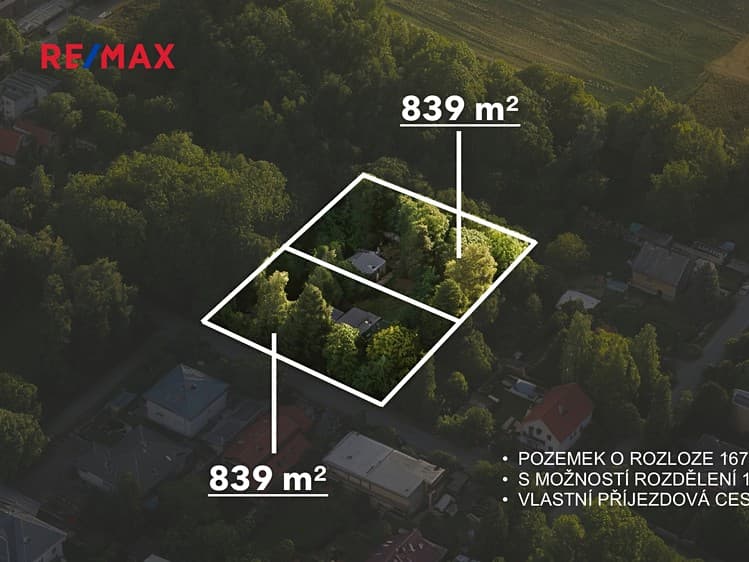 Prodej stavebního pozemku 1 678 m²