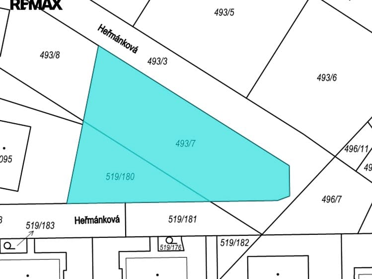 Pronájem stavebního pozemku 1 125 m²