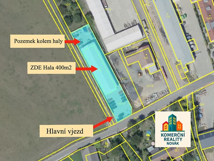 Prodej skladového prostoru 500 m²