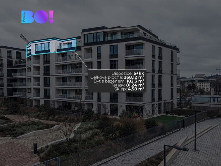 Pronájem kanceláře 268 m²