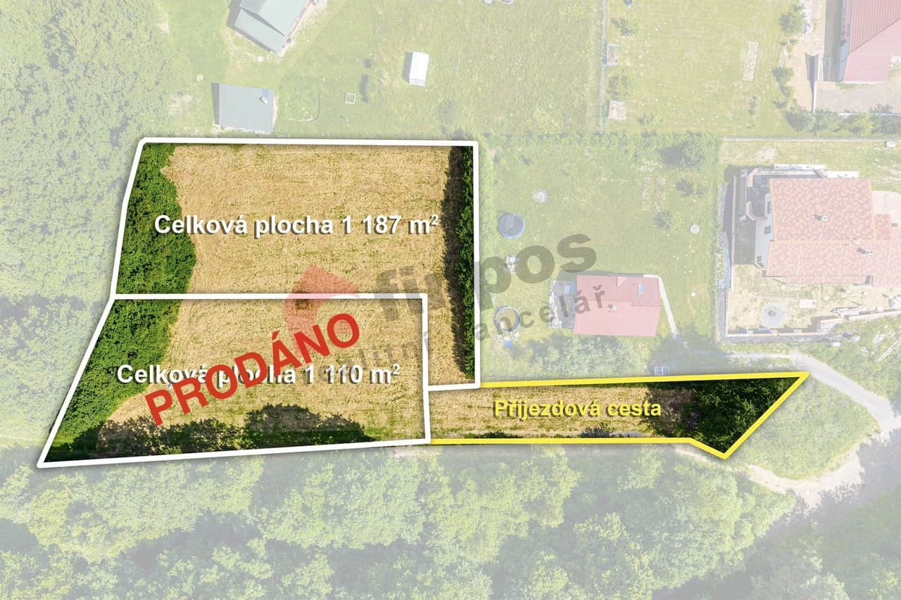 Prodej pozemku 1187 m²