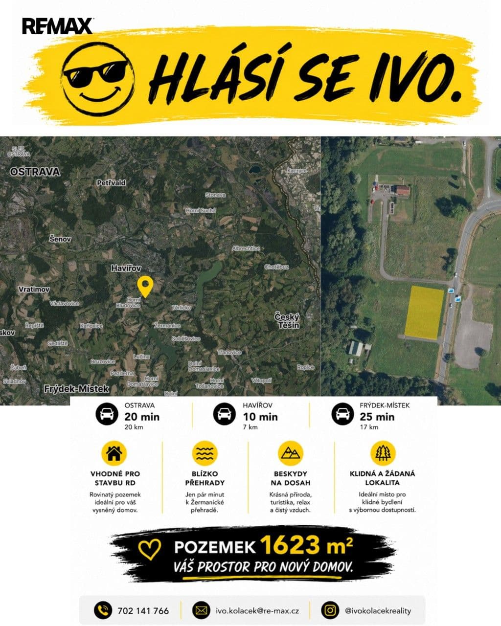 Prodej pozemku 1623 m²