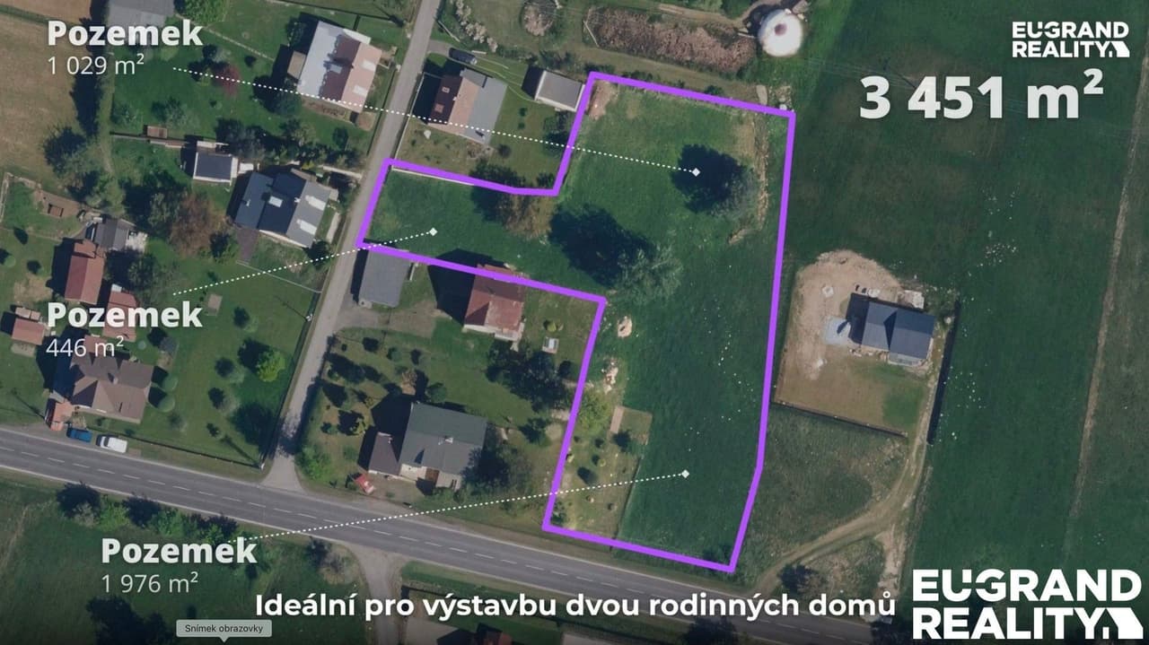 Prodej pozemku 3451 m²