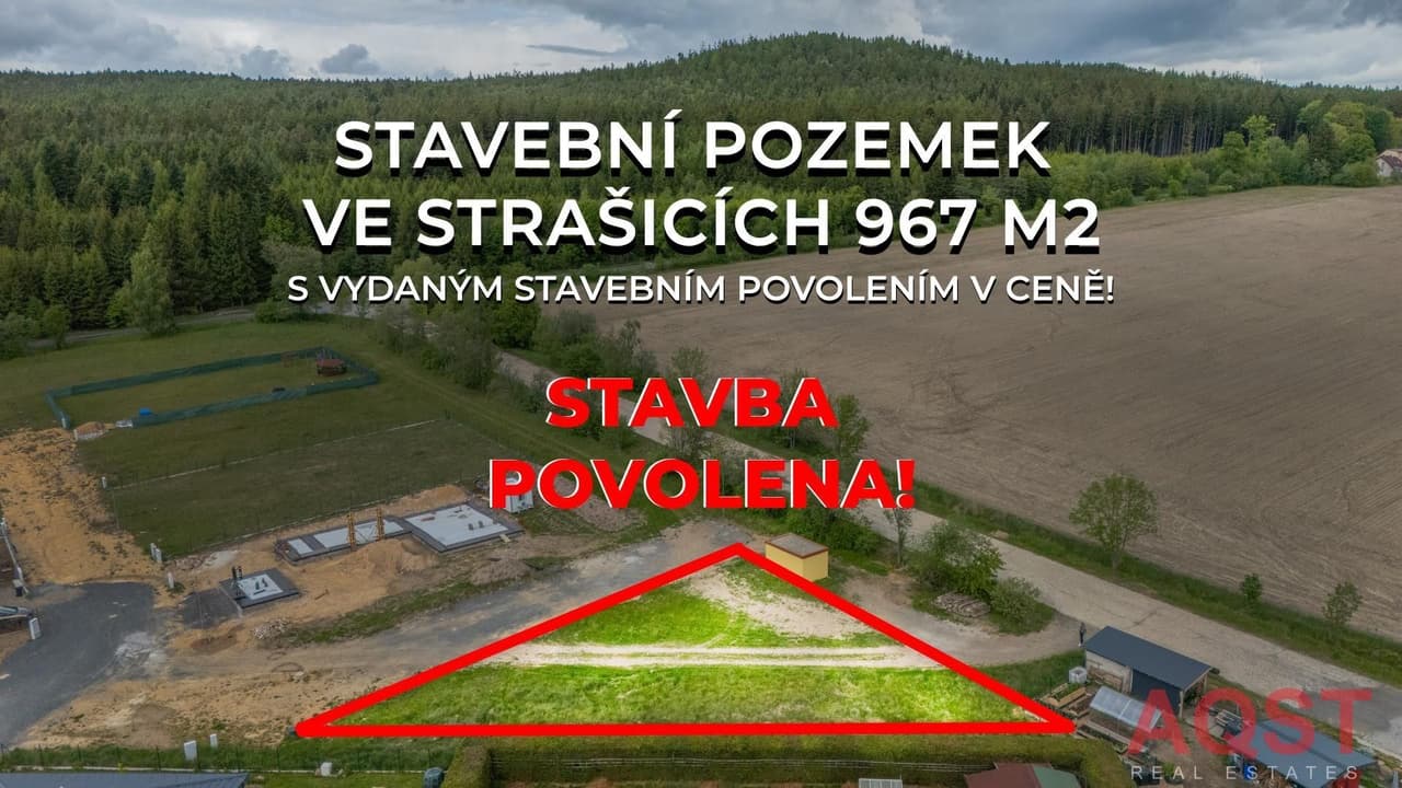 Prodej pozemku 967 m²