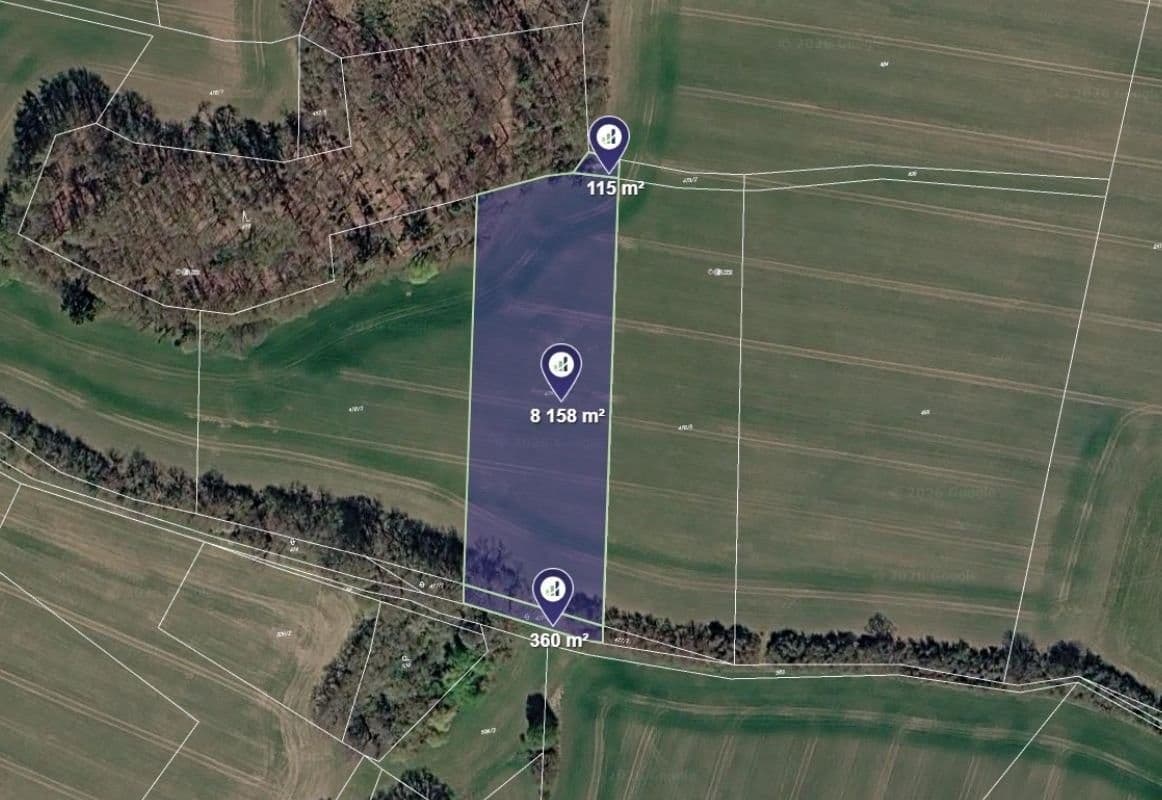 Prodej pozemku 8633 m²