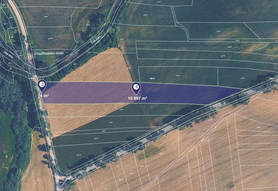 Prodej pozemku 5486 m²