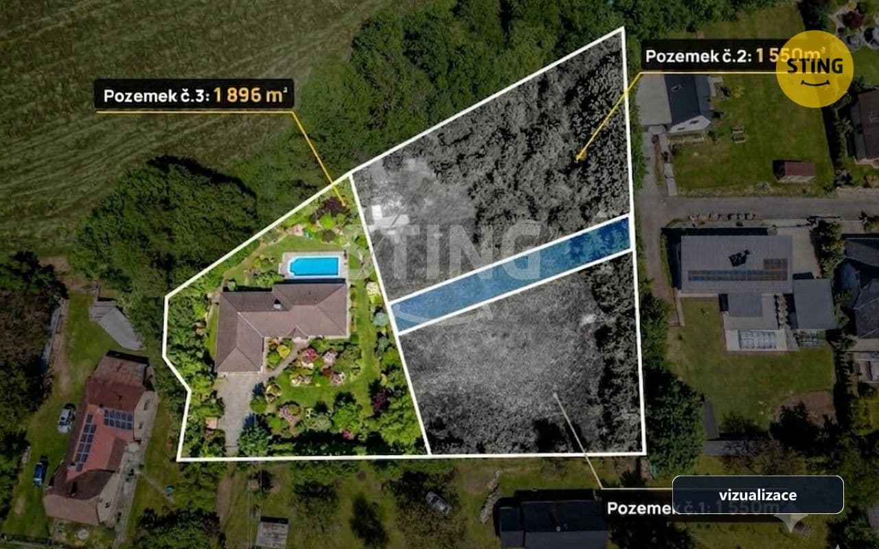 Prodej pozemku 1896 m²