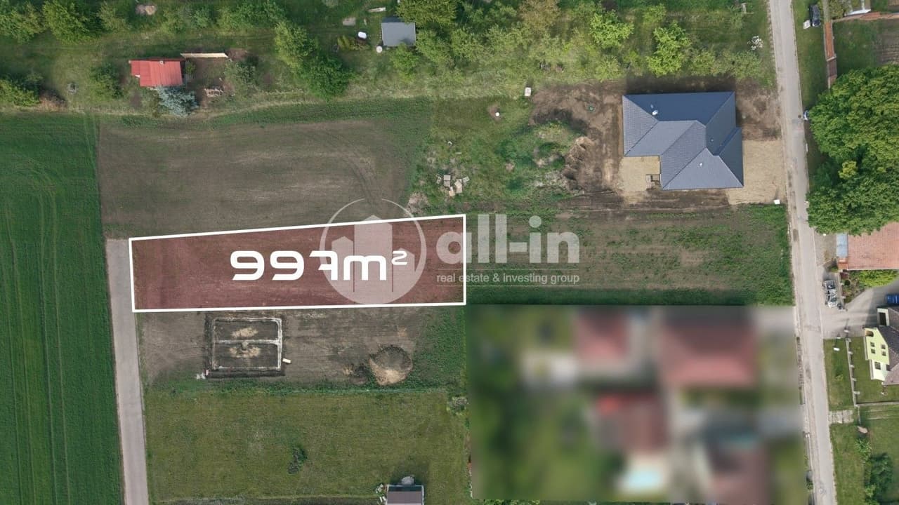 Prodej pozemku 997 m²