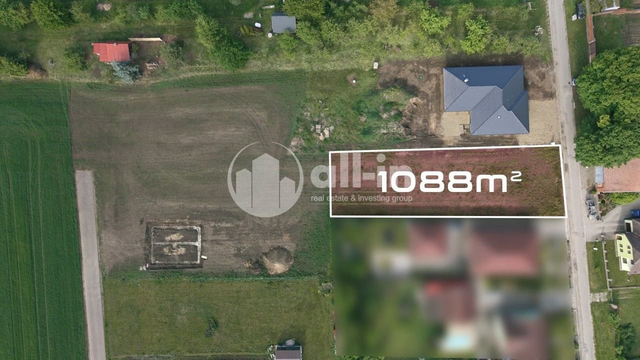 Prodej pozemku 1088 m²