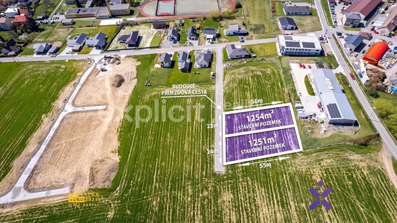 Prodej pozemku 2505 m²