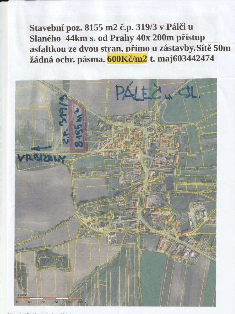 Prodej pozemku 8155 m²