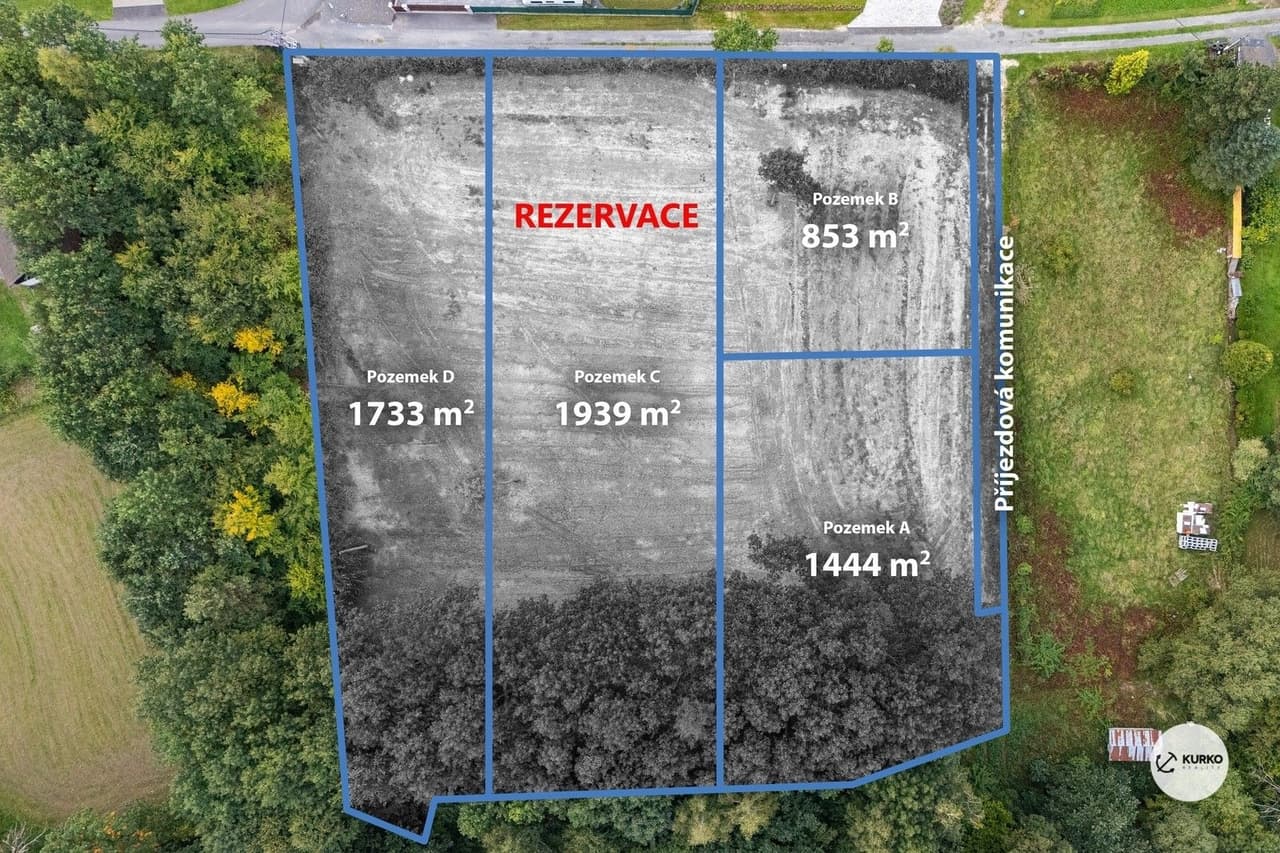 Prodej pozemku 1444 m²