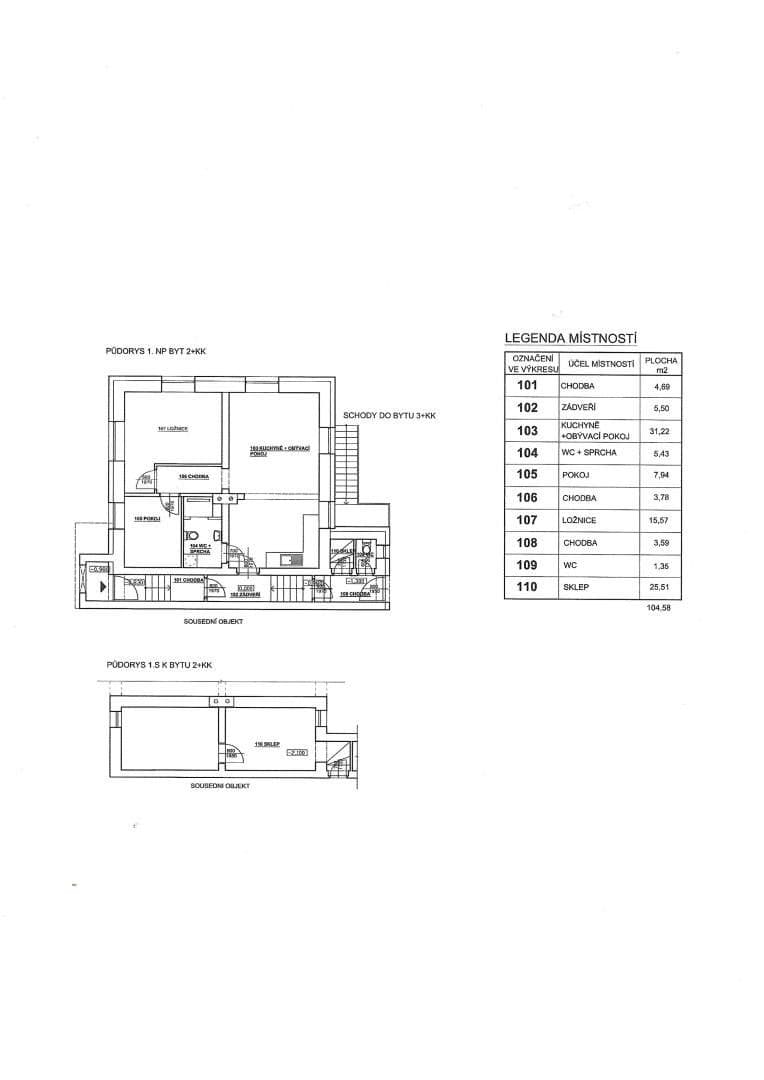 Prodej bytu 3+kk 79 m²