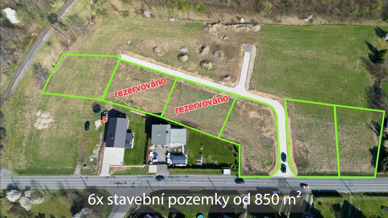 Prodej pozemku 850 m²