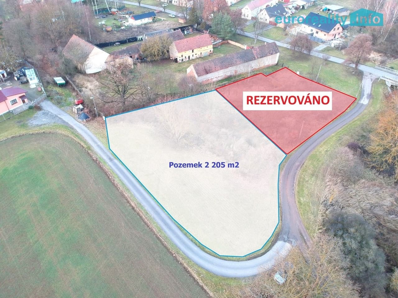 Prodej pozemku 2205 m²