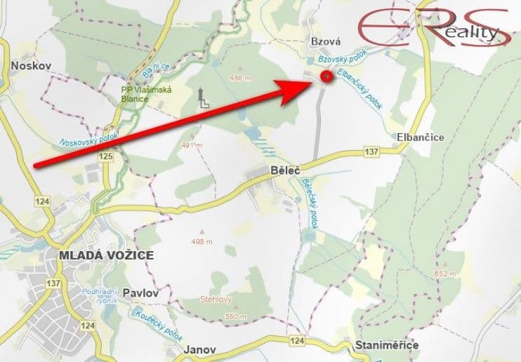 Prodej pozemku 945 m²