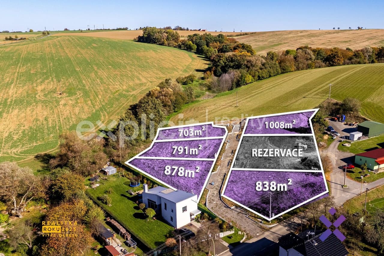 Prodej pozemku 1008 m²