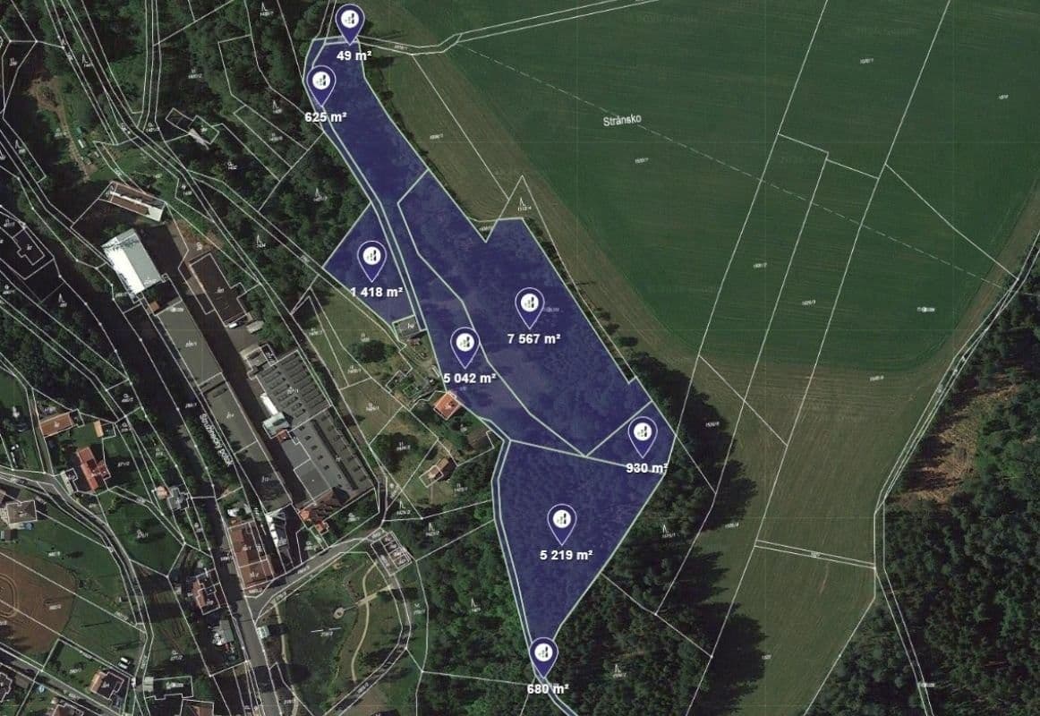 Prodej pozemku 21530 m²