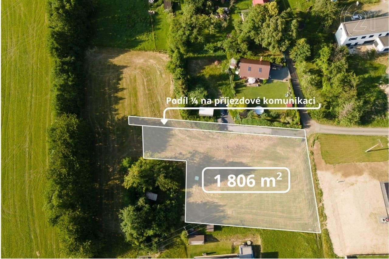 Prodej pozemku 1806 m²