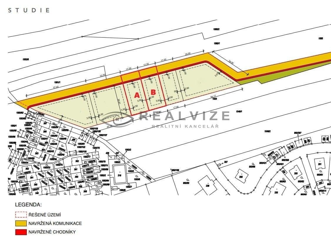 Prodej pozemku 655 m²