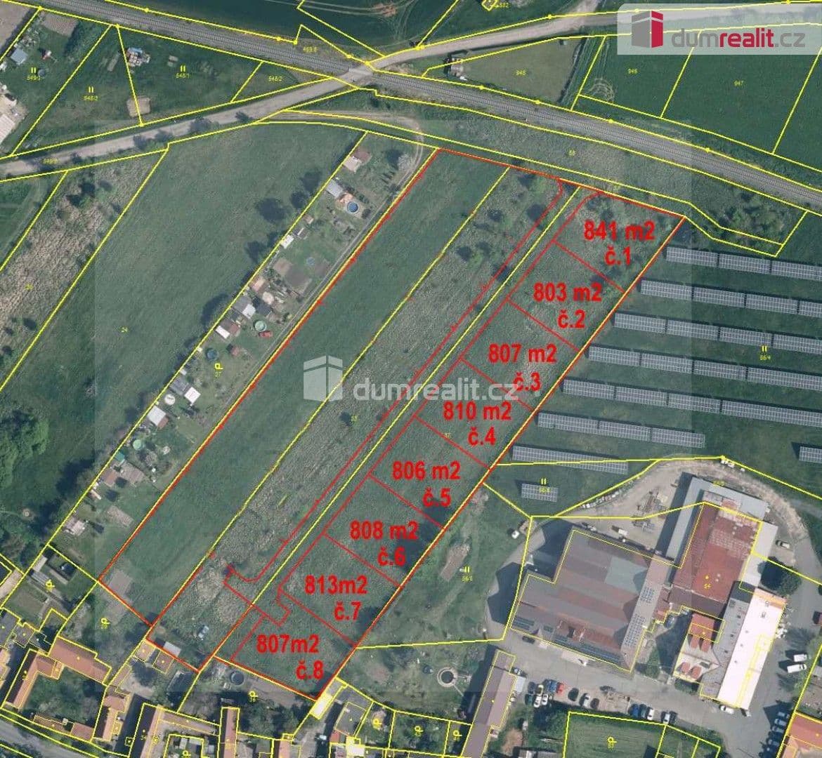 Prodej pozemku 802 m²