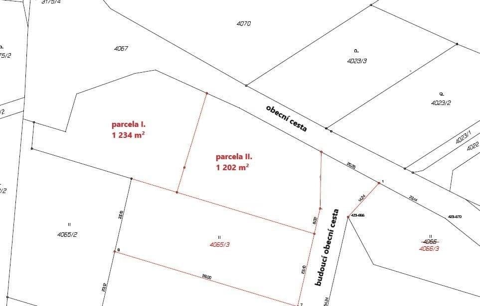 Prodej pozemku 1234 m²