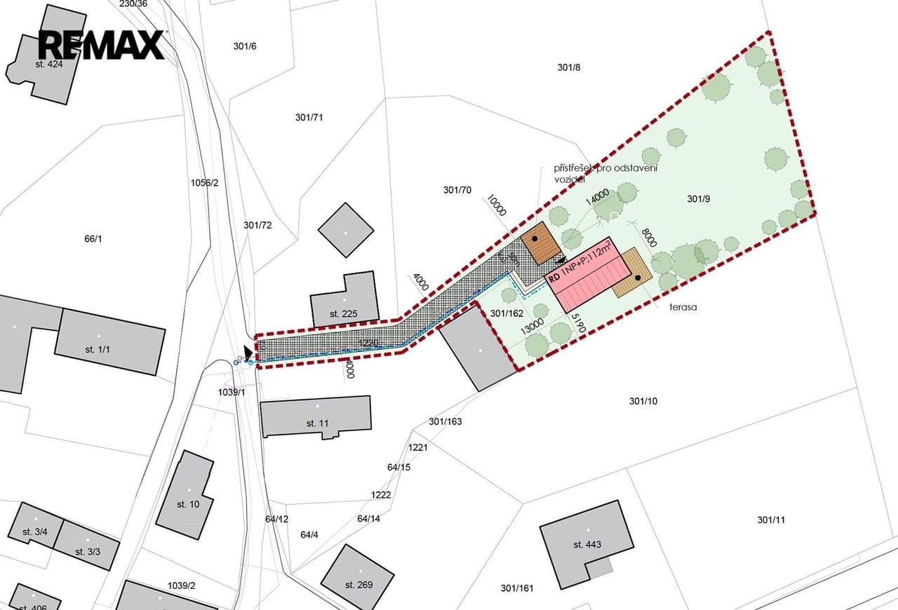 Prodej pozemku 1911 m²