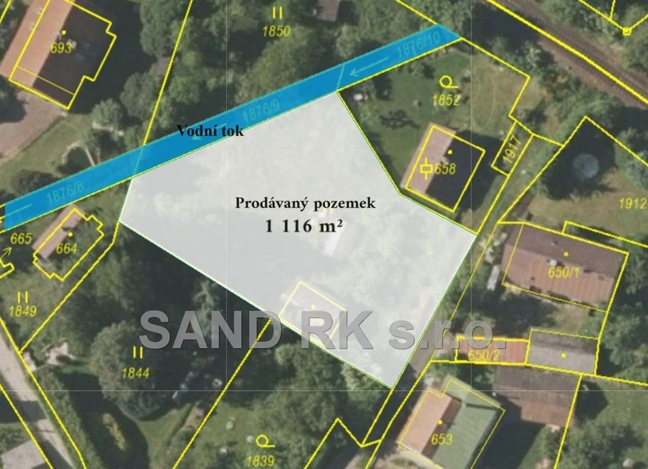 Prodej pozemku 1116 m²