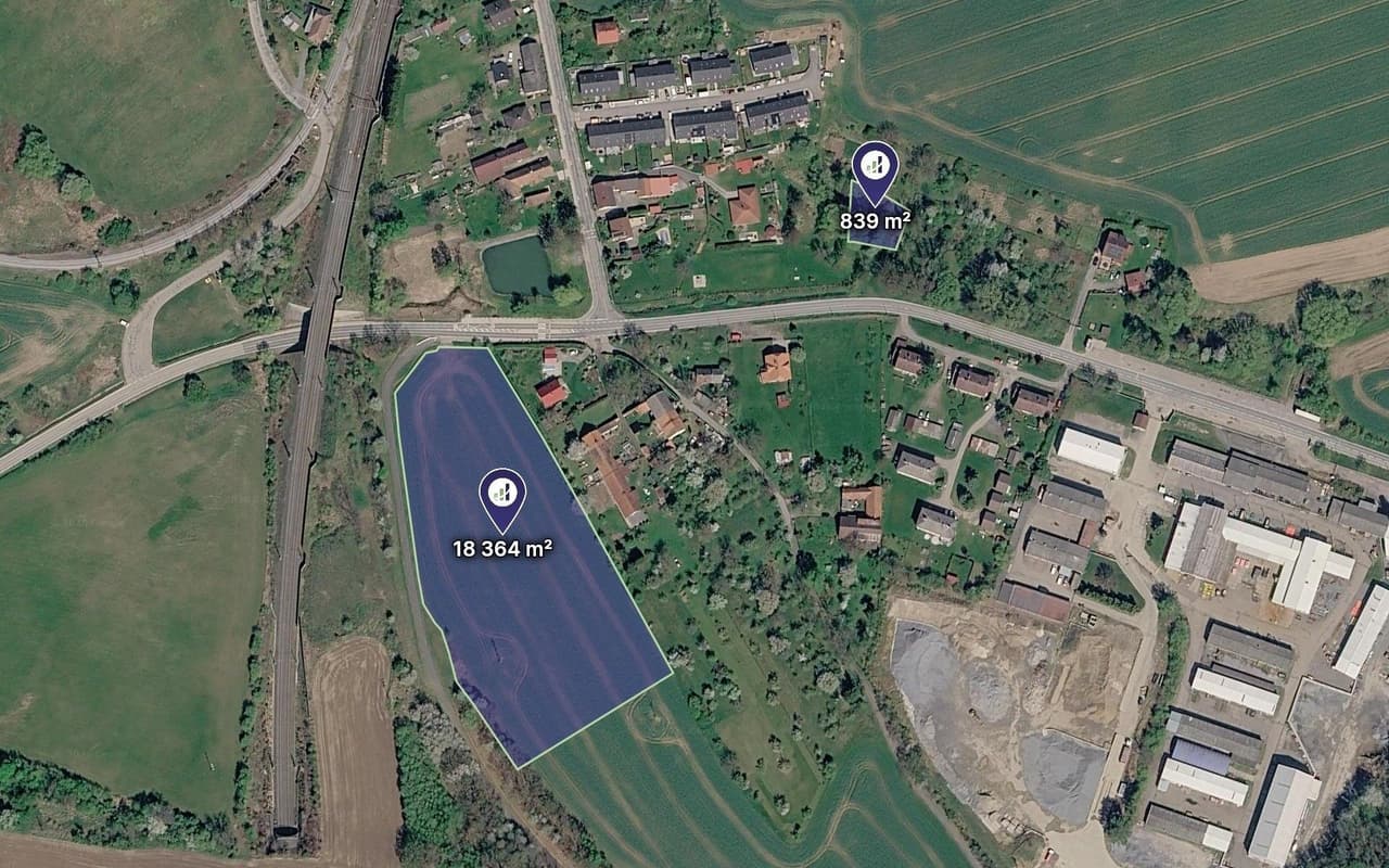 Prodej pozemku 9602 m²