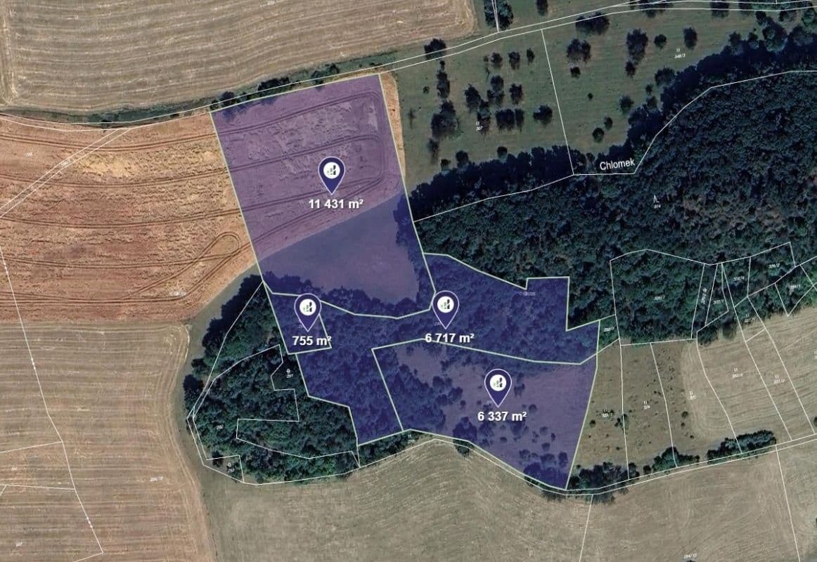Prodej pozemku 5048 m²