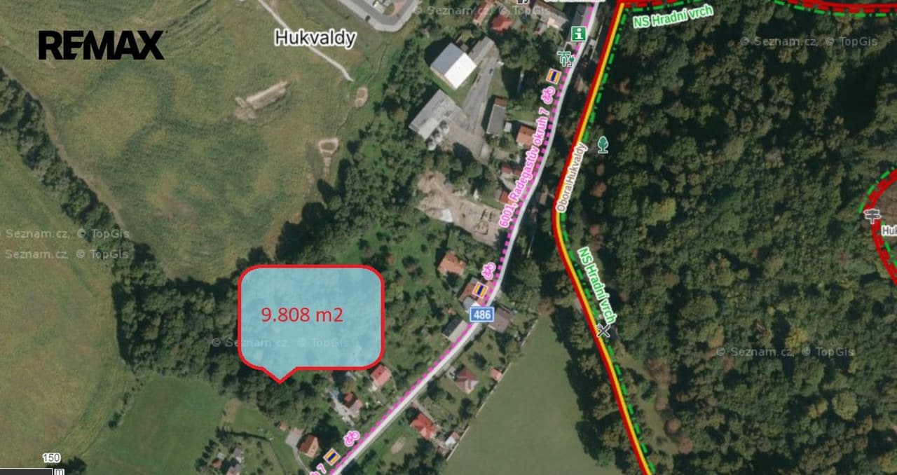 Prodej pozemku 9808 m²