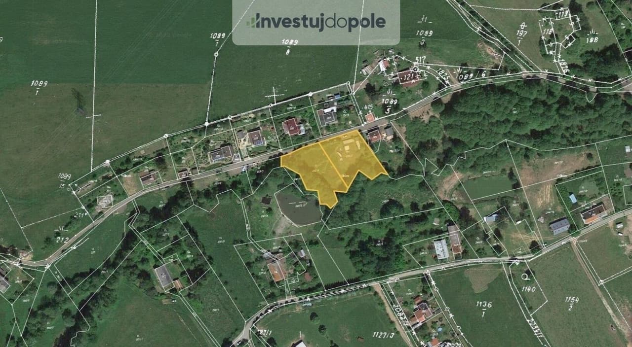 Prodej pozemku 1629 m²