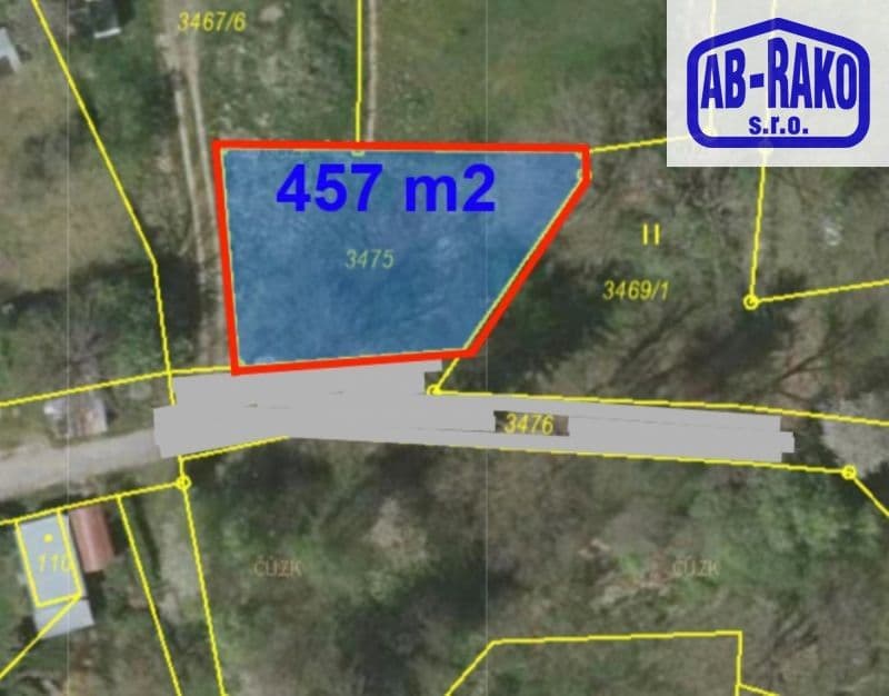 Prodej pozemku 457 m²