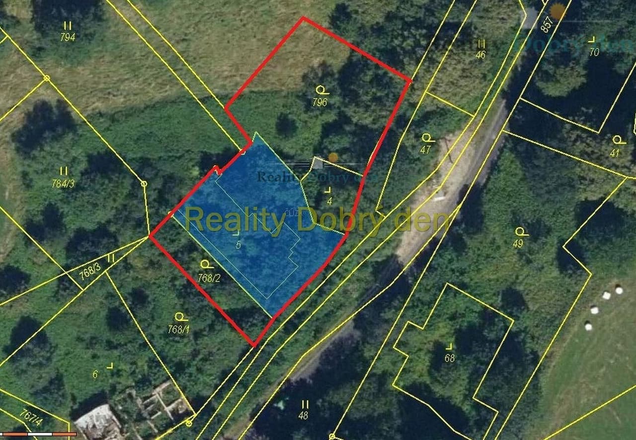 Prodej pozemku 1646 m²