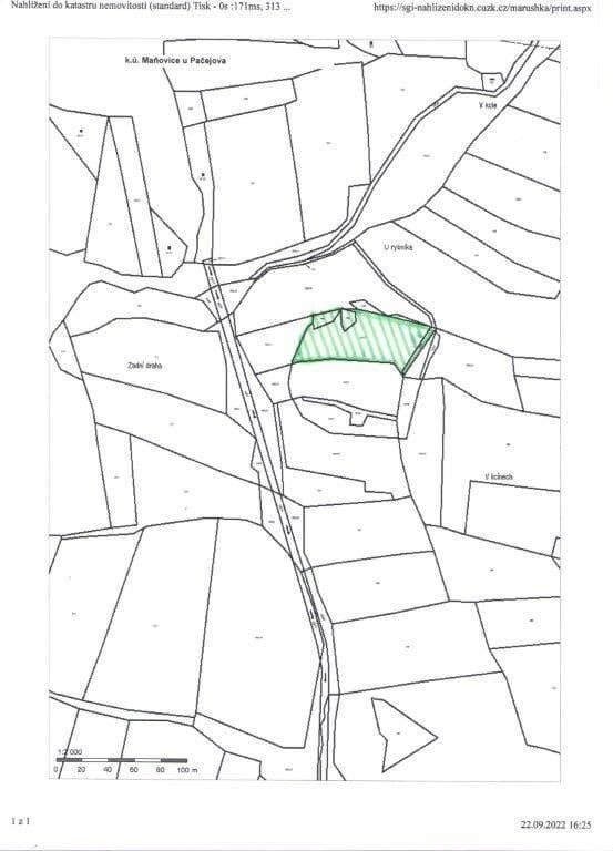 Prodej pozemku 3639 m²