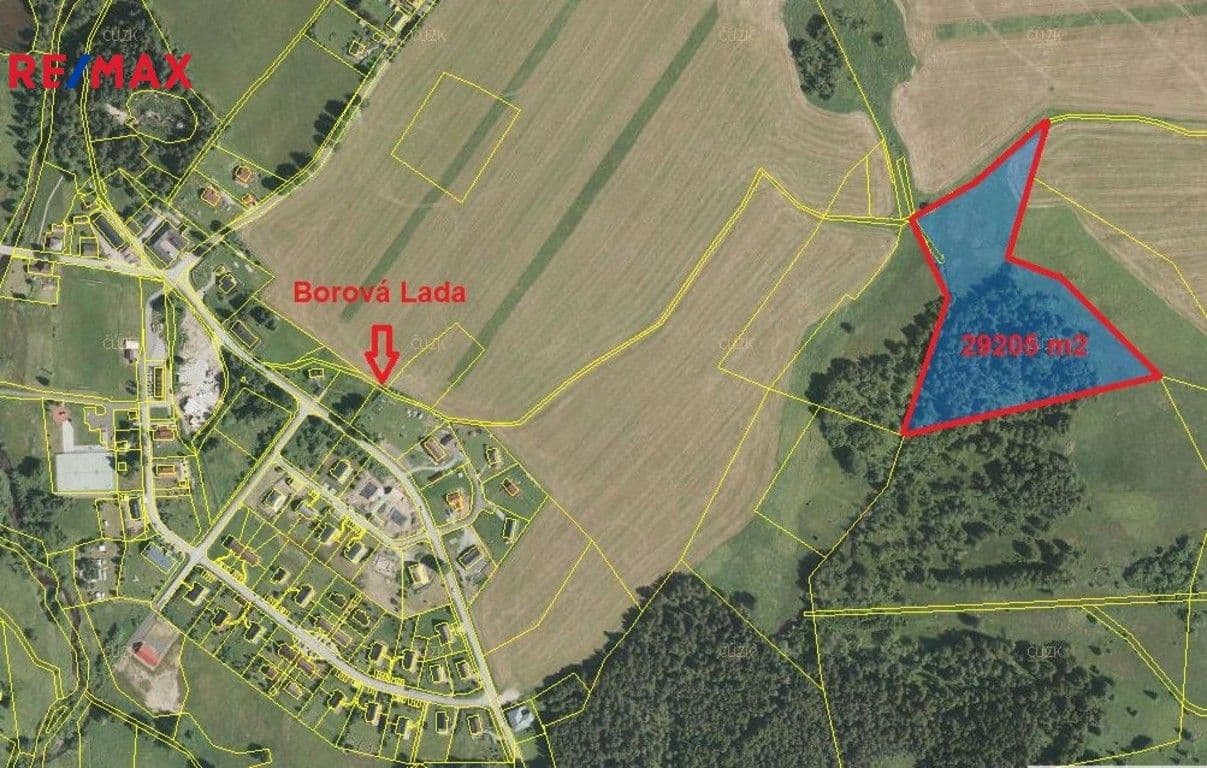 Prodej pozemku 29205 m²