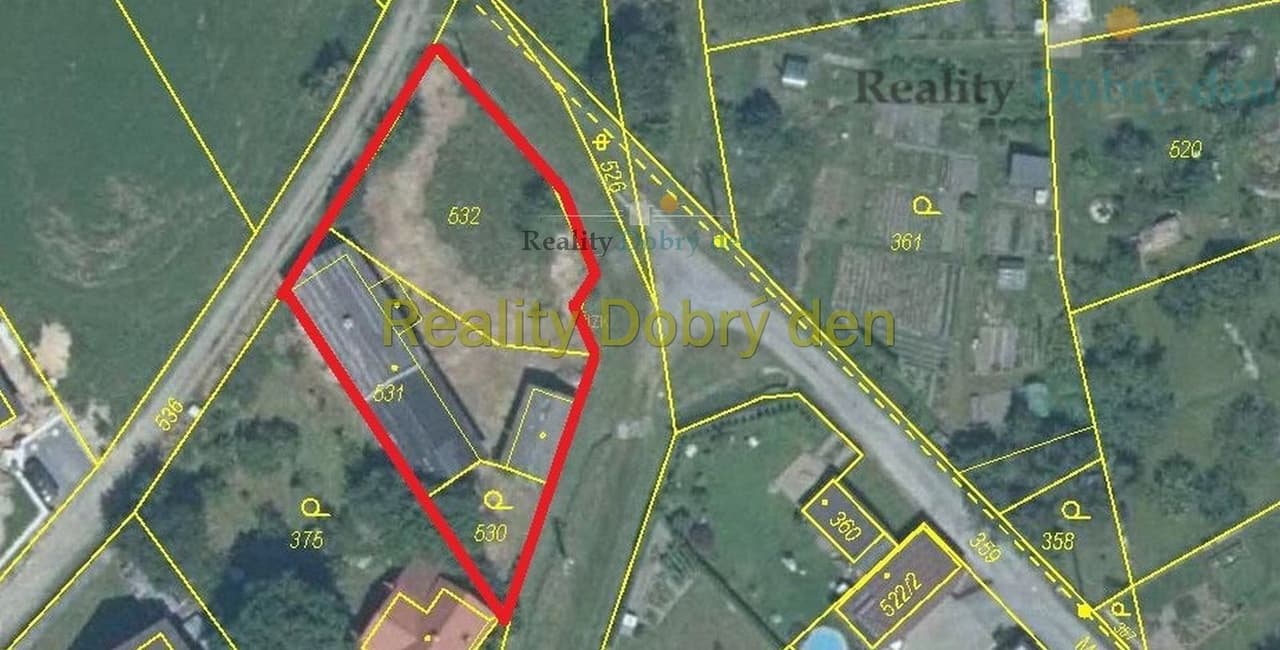 Prodej pozemku 863 m²