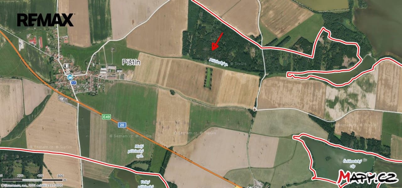 Prodej pozemku 1919 m²