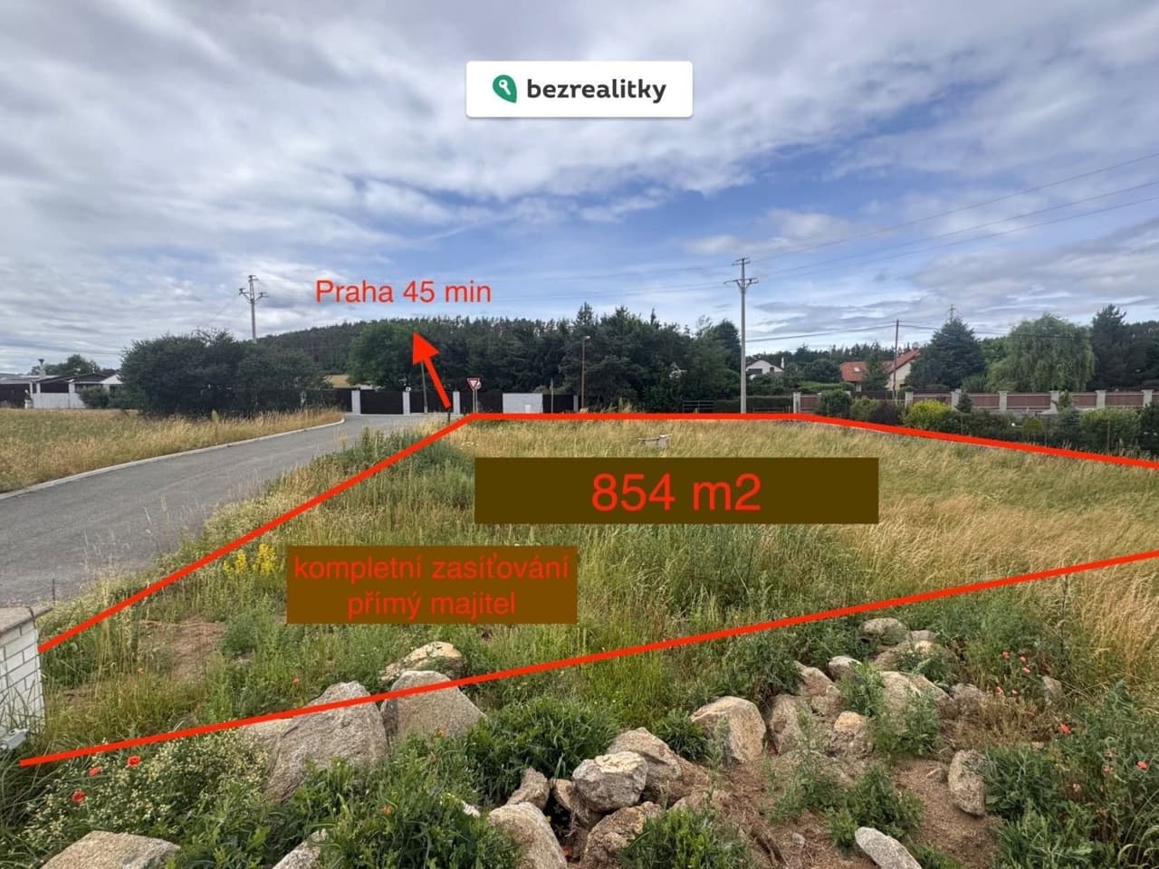 Prodej pozemku 854 m²