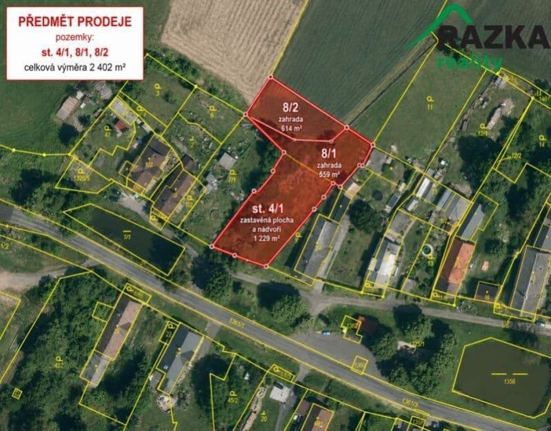Prodej pozemku 2402 m²