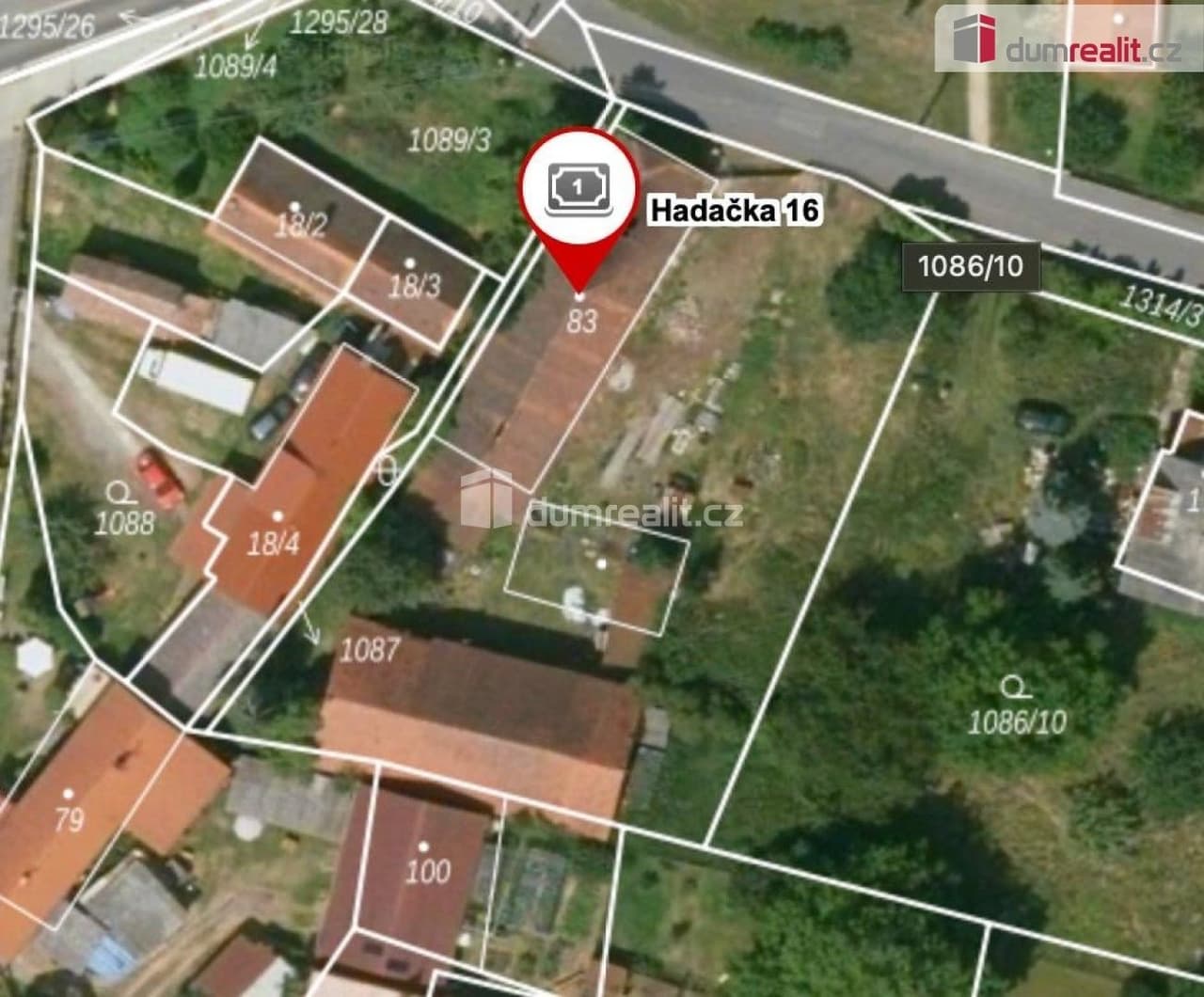 Prodej pozemku 1665 m²